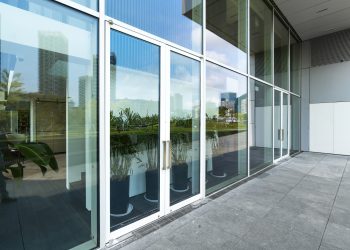 Panoramic skyline and buildings with empty concrete square floor in shenzhen,china